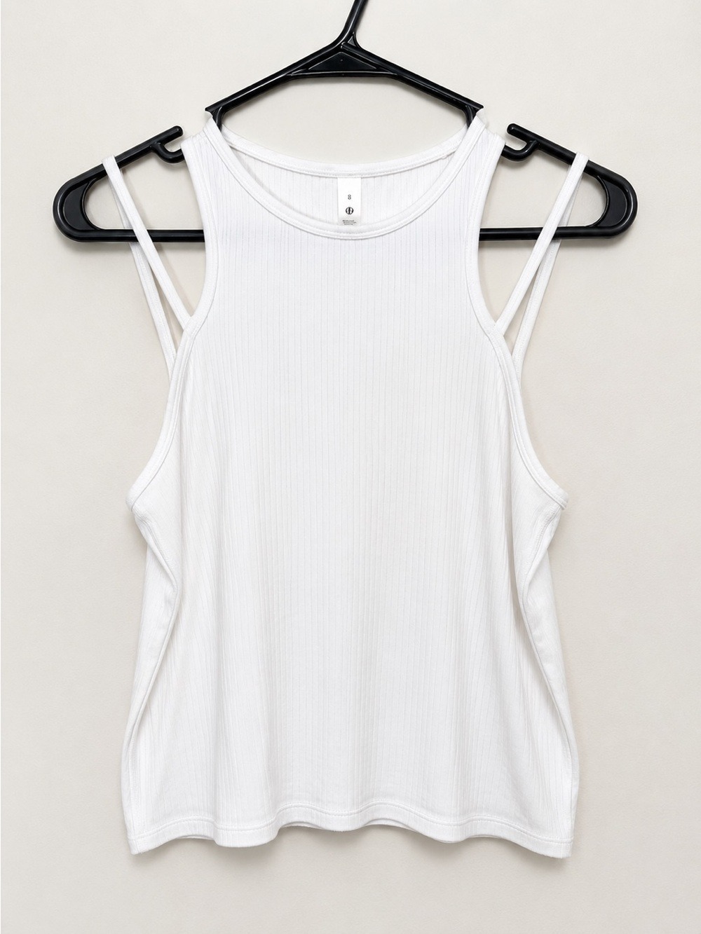 Lululemon White Ribbed Modal Silk Tank Top Size 8 NWOT - Picture 3 of 12
